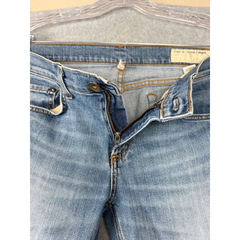 Rag and Bone The Dre Womens Jeans Size 28 Blue Wash Stretch Denim Made USA